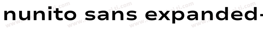 nunito sans expanded字体转换